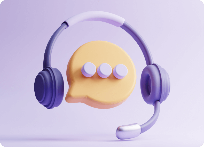 3d render isolated call center illustration chat bot