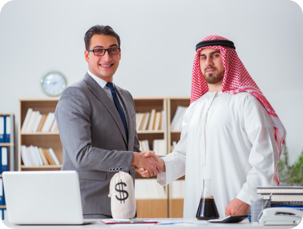 diverse business concept with arab businessman